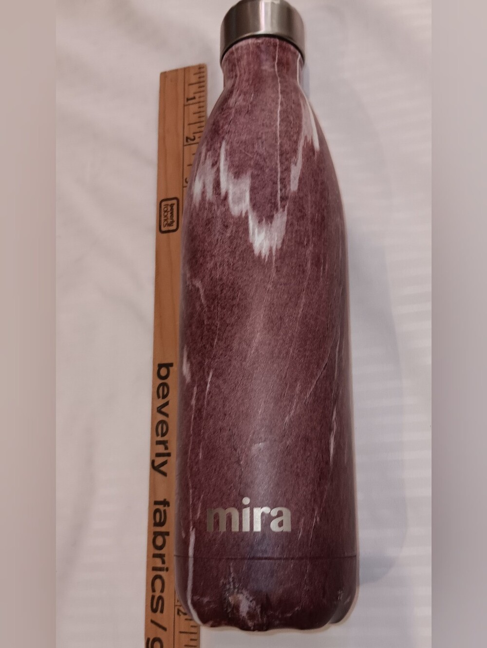 Mira Plum Marble Stainless Water Bottle -